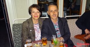 Ο Βασίλης Τζαμουράνης στο πάρτυ του Πρότυπου Δήμου 40