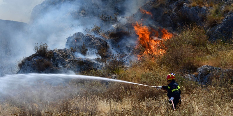 Πύρινα μέτωπα σε Μεσσηνία, Ηλεία και Ασπρόπυργο – Ανετράπη πυροσβεστικό όχημα 36