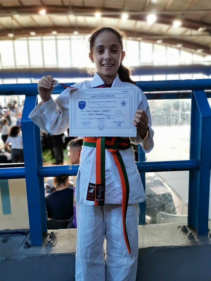 Αργυρό μετάλλιο η αθλήτρια τζούντο Όλια Ζαφειράκη του "Αθλητή" 7