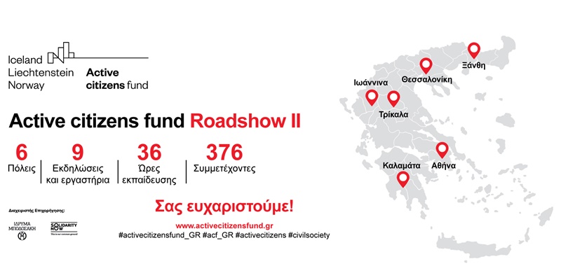 Ολοκληρώθηκε το Roadshow II για το πρόγραμμα Active citizens fund 22