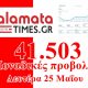 41.503 μοναδικές προβολές χθες Δευτέρα 25 Μαΐου 4