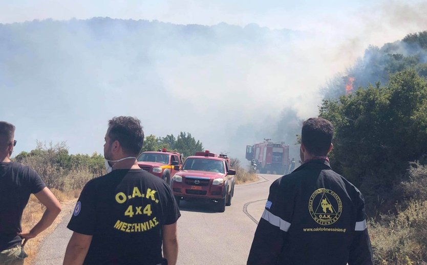Η Ο.Α.Κ. 4Χ4 Μεσσηνίας στην κατάσβεση πυρκαγιάς στη Μαθία 3