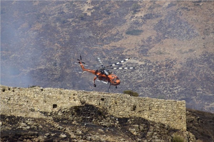 Μυκήνες: Μεγάλη η καταστροφή στην περιοχή από την φωτιά 1