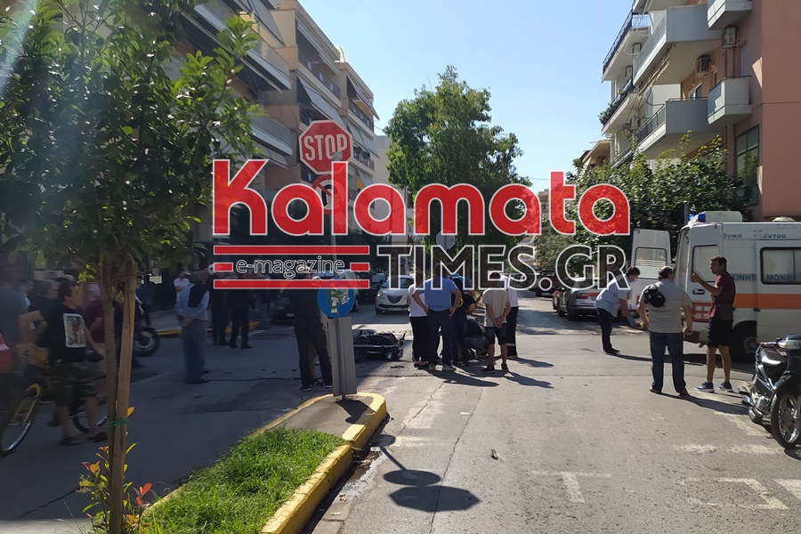 τροχαίο με τραυματία οδηγό μηχανής στη διασταύρωση μακεδονίας & θεμιστοκλέους 10