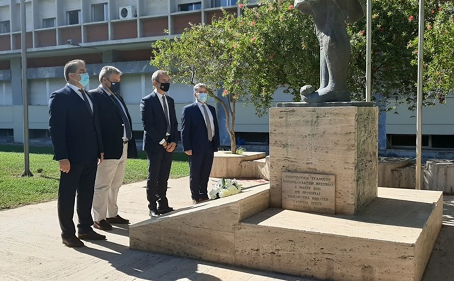 Απόδοση τιμής στο μνημείο των Μεσσήνιων Μακεδονομάχων με τον Δήμαρχο Θεσσαλονίκης 1
