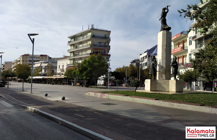 Lockdown στη Καλαμάτα - Ερήμωσε η πόλη (βίντεο + φωτογραφίες) 10