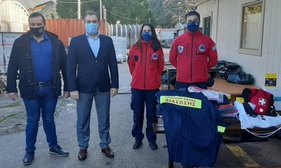 εκπαιδευτικό απινιδωτή και εξοπλισμό προσέφερε ο δήμος στην ελληνική ομάδα διάσωσης/παράρτημα μεσσηνίας 66