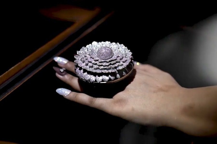Ασύλληπτο: Δαχτυλίδι με 12.638 διαμάντια (!) μπήκε στο βιβλίο των ρεκόρ Γκίνες 3