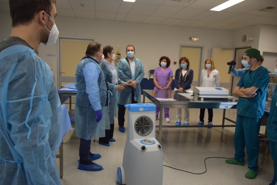 Δωρεά υπερσύγχρονου ρομποτικού συστήματος απολύμανσης του Δήμου στο Νοσοκομείο Καλαμάτας 5