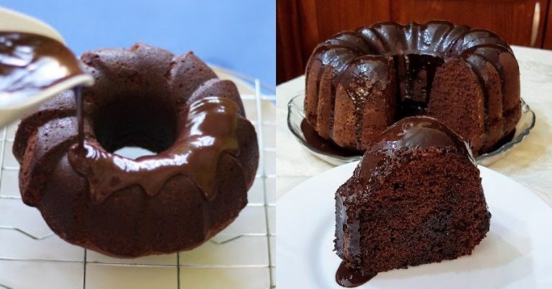 Κέικ της τεμπέλας: Πεντανόστιμο κέικ σοκολάτας χωρίς αυγά και βούτυρο που δεν χρειάζεται μίξερ 1