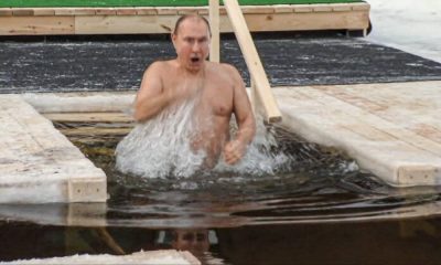 Ο Πούτιν βούτηξε στα παγωμένα νερά στους -20 βαθμούς για να τιμήσει τα Θεοφάνεια (vid) 50