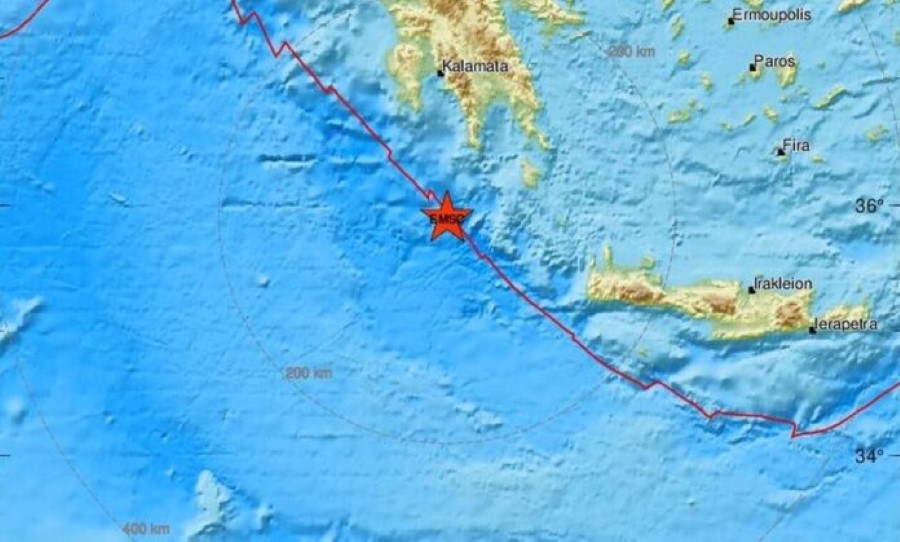 Σεισμός 3,9 Ρίχτερ τα ξημερώματα, νότια της Πελοποννήσου 5