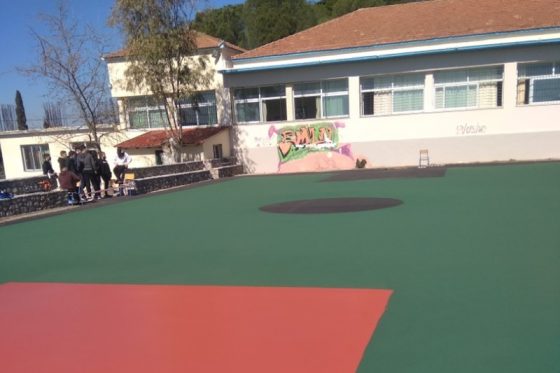 Πλαστικοποίηση γηπέδων μπάσκετ και βόλεϊ σε σχολεία και πάρκα της Καλαμάτας 14