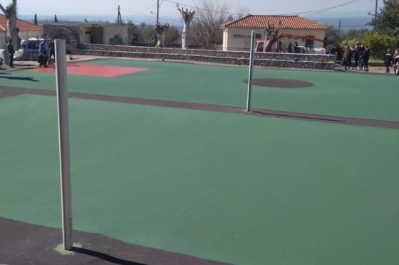 Πλαστικοποίηση γηπέδων μπάσκετ και βόλεϊ σε σχολεία και πάρκα της Καλαμάτας 15