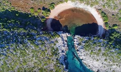 Μοναδικό φαινόμενο σε παραλία της Μεσσηνίας καταγράφεται από drone 46