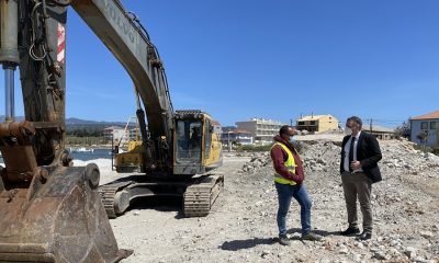 Αυτοψία Άγγελου Χρονά στο έργο του Αλιευτικού Καταφυγίου της Μαραθούπολης 1