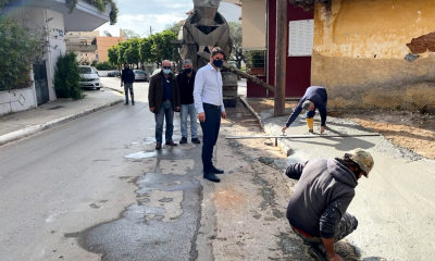 Εργασίες διαμόρφωσης πεζοδρομίων στη Μεσσήνη 7