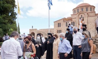 Επίσκεψη Κυριάκου Μητσοτάκη στον Ιερό Ναό Μεταμορφώσεως του Σωτήρος στην Χριστιανούπολη 1