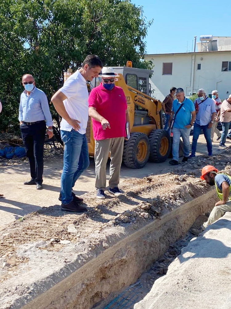 Ο Δήμαρχος Μεσσήνης στο έργο αντικατάσταση δικτύου ύδρευσης στη Λογγά 6