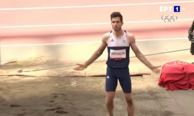 Ο Μίλτος Τεντόγλου χρυσός Ολυμπιονίκης προσγειώθηκε στα 8,41μ 38