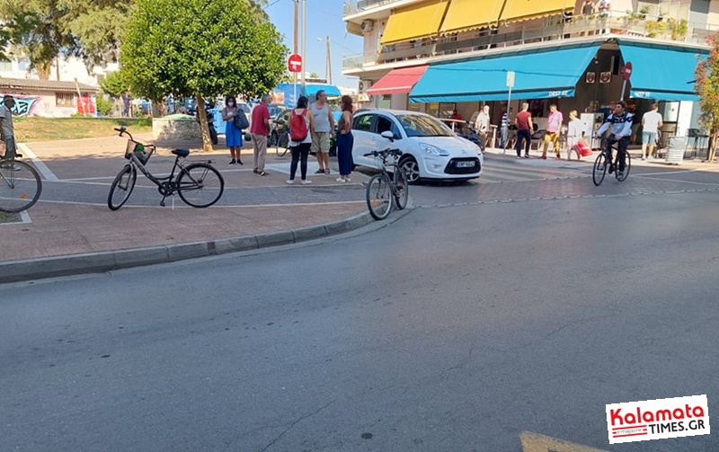 Τροχαίο ατύχημα με ΙΧ και ποδήλατο στην Καλαμάτα 3