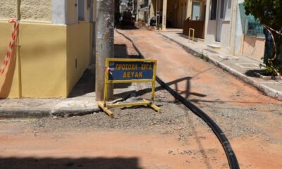Εργασίες αντικατάστασης δικτύου ύδρευσης σε οδούς στο κέντρο της Καλαμάτας 6