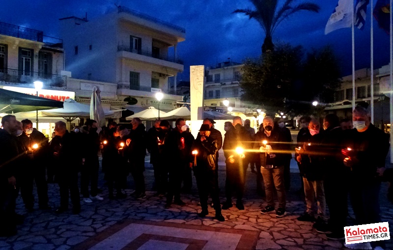 “ΤΟ ΡΕΥΜΑ μας ΣΚΟΤΩΝΕΙ” Διαμαρτυρία με κεριά από τον Σύλλογο Καταστημάτων Εστίασης & Αναψυχής Καλαμάτας 3