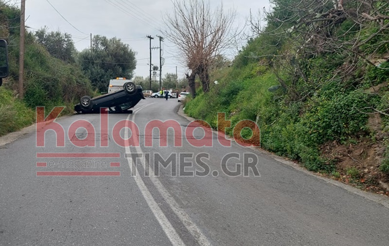 Ντελαπάρισε αυτοκίνητο κάτω από το κάστρο της Καλαμάτας 8