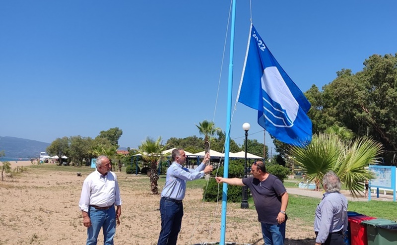 Αναρτήθηκε η γαλάζια σημαία στην παραλία Μπούκας Μεσσήνης 5