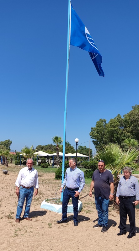 Αναρτήθηκε η γαλάζια σημαία στην παραλία Μπούκας Μεσσήνης 6
