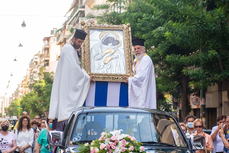 Υποδοχή της Παναγίας της Δημιοβίτισσας στον Αγ. Παντελεήμονα Αχαρνών 9