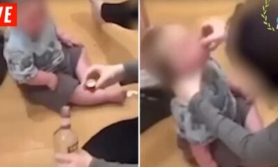  σοκ βίντεο που δείχνει γονείς να «κερνούν» σφηνάκια βότκας το μωρό τους 20