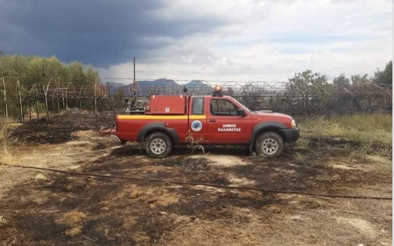 Παρόν και ο Δήμος Καλαμάτας στην κατάσβεση πυρκαγιάς στην Άνθεια 3