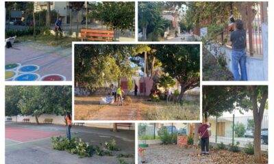 πυρετώδεις εργασίες στην καθαριότητα και το πράσινο των σχολείων από τα συνεργεία του δήμου 16