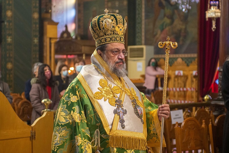 Ο Μητροπολίτης Μεσσηνίας την Κυριακή της Σταυροπροσκυνήσεως στον Άγιο Νικόλαο Φλαρίου 1