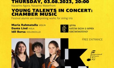 Σήμερα στο Navarino Agora «Young talents in concert» έργα για τρίο εγχόρδων 11
