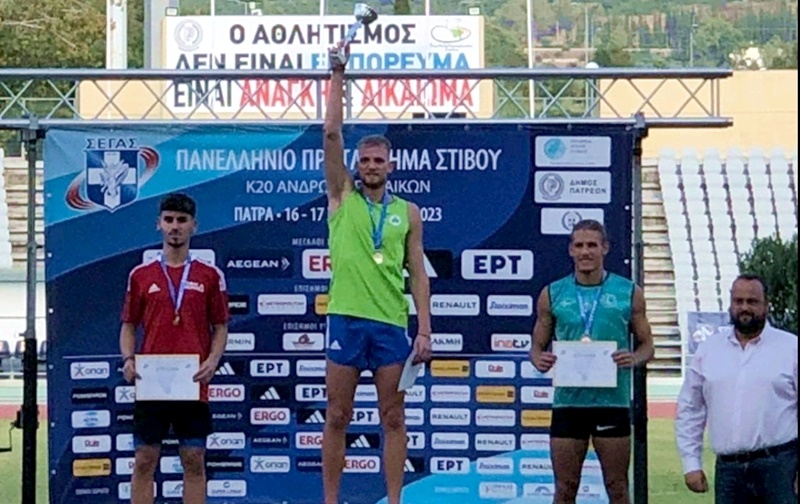 Χρυσό μετάλλιο ο Σφακιωτάκης του Μεσσηνιακού στο Πανελλήνιο Πρωτάθλημα στίβου Κ20 στην Πάτρα 3