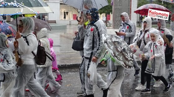 Καλαματιανό Καρναβάλι 2024: Ξεφάντωσαν μέσα στη βροχή οι καρναβαλιστές 21