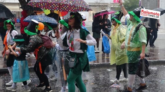 Καλαματιανό Καρναβάλι 2024: Ξεφάντωσαν μέσα στη βροχή οι καρναβαλιστές 29