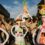 Ομάδα του διάσημου Καρναβαλιού του Μαρτινιάνο στη Καλαμάτα