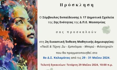 Εγκαίνια Εικαστικής Έκθεσης Μαθητικής Δημιουργίας 2024 Παιδί & Τέχνη: Ζω – Εμπνέομαι – Μπορώ – Φιλοτεχνώ 1