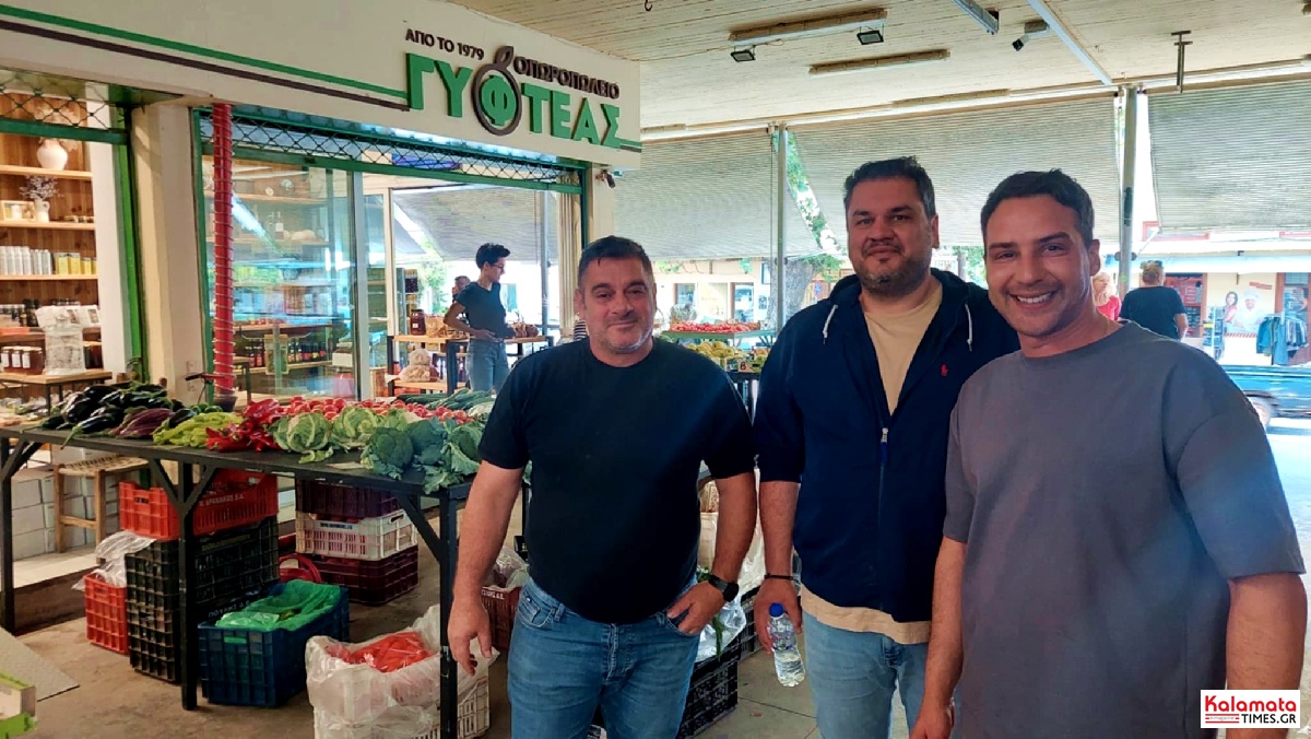 Επίσκεψη του Δημάρχου Δυτικής Μάνης Γιώργου Χιουρέα στην Κεντρική Αγορά Καλαμάτας 9
