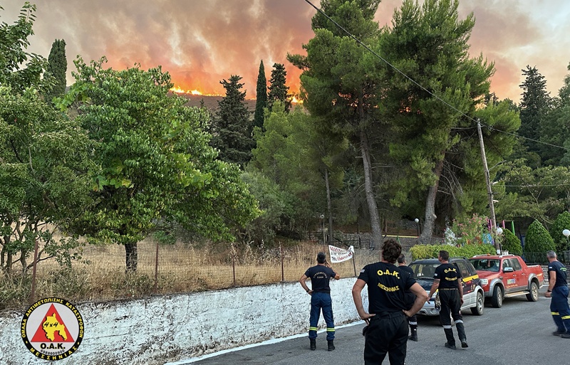 Μεγάλη συνδρομή της Ο.Α.Κ. Μεσσηνίας στην κατάσβεση της πυρκαγιάς στον Αετό 7