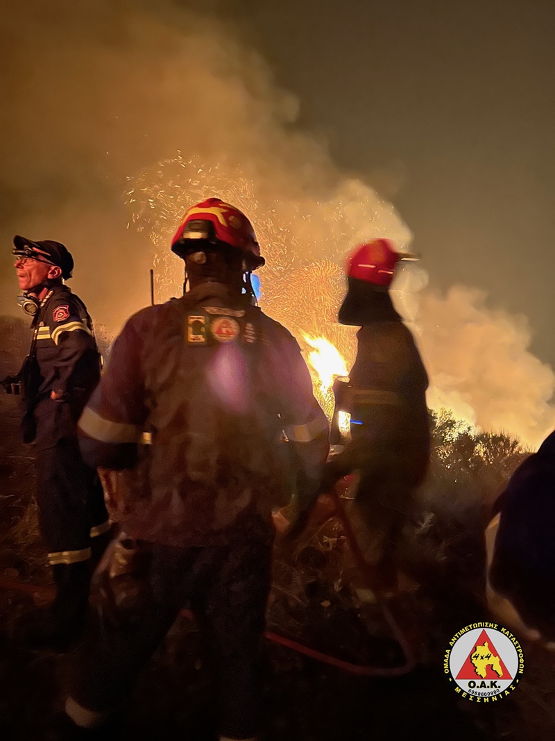 Μεγάλη συνδρομή της Ο.Α.Κ. Μεσσηνίας στην κατάσβεση της πυρκαγιάς στον Αετό 6