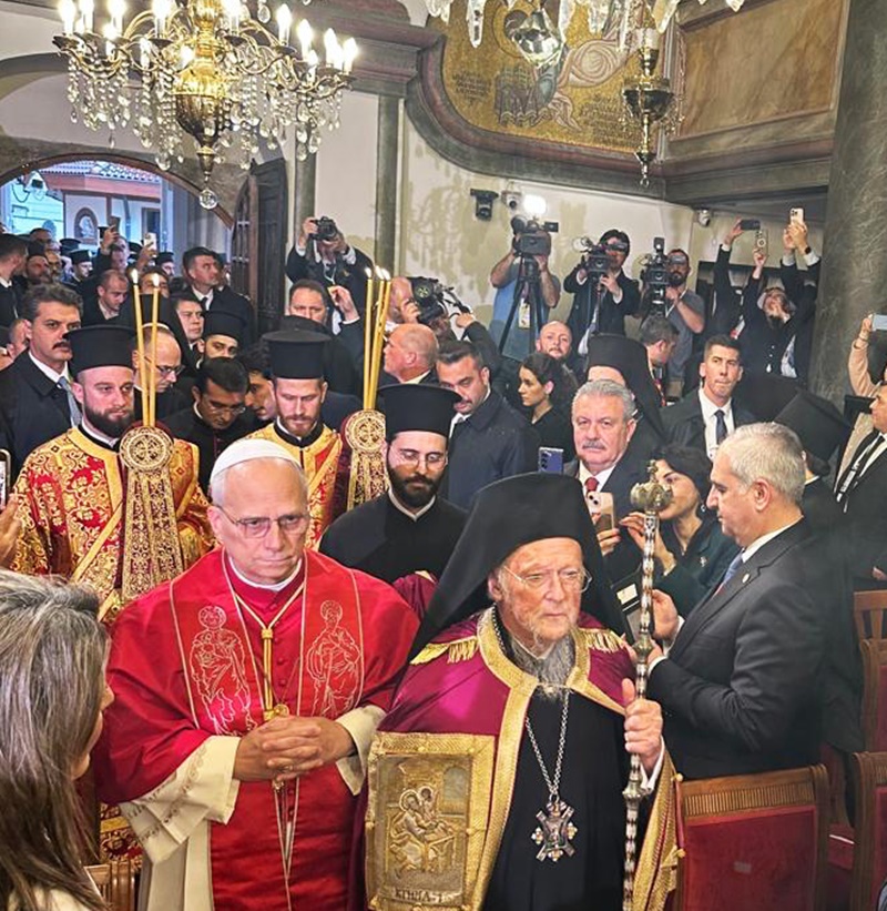 Ο Μίλτος Χρυσομάλλης στο Οικουμενικό Πατριαρχείο για τη συνάντηση Βαρθολομαίου και Λέοντα ΙΔ’ 8