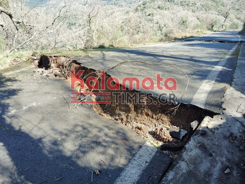 Εικόνες σοκ από τον Ταΰγετο – Κατέρρευσε το οδικό δίκτυο, απομακρύνθηκαν προληπτικά κάτοικοι 37