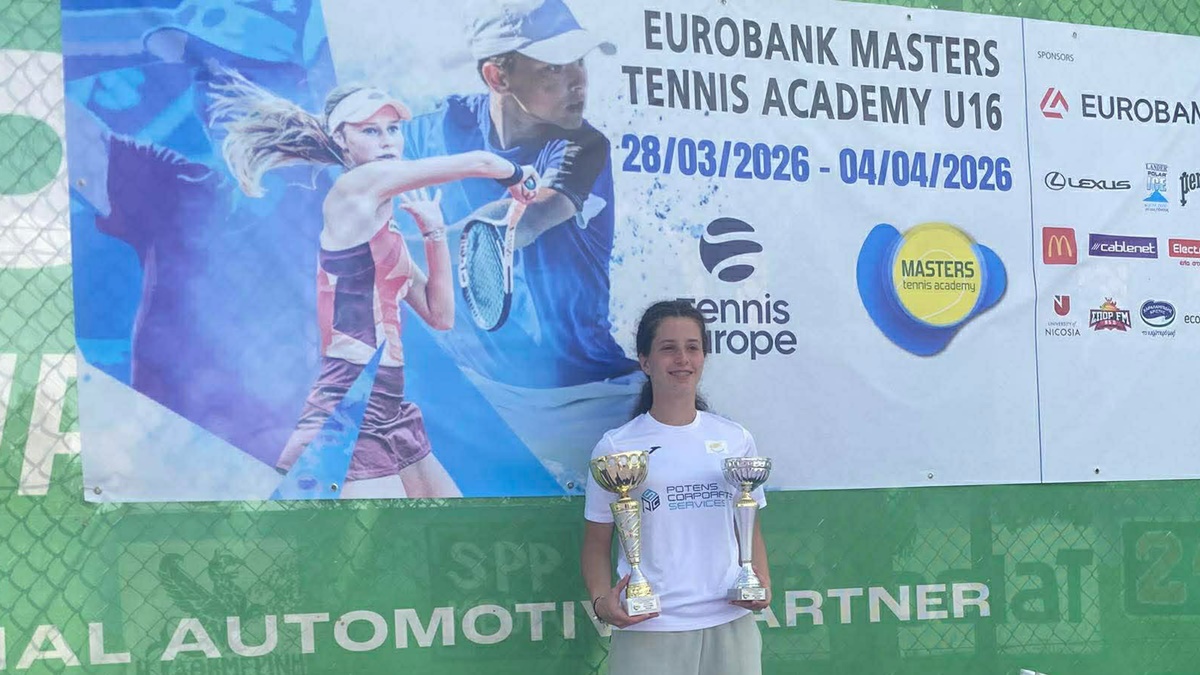 Σάρωσε η Δανάη Μαργαρίτη από το Kalamata Tennis Garden στην Κύπρο – Νταμπλ τίτλων στο Eurobank Masters Academy U16 1