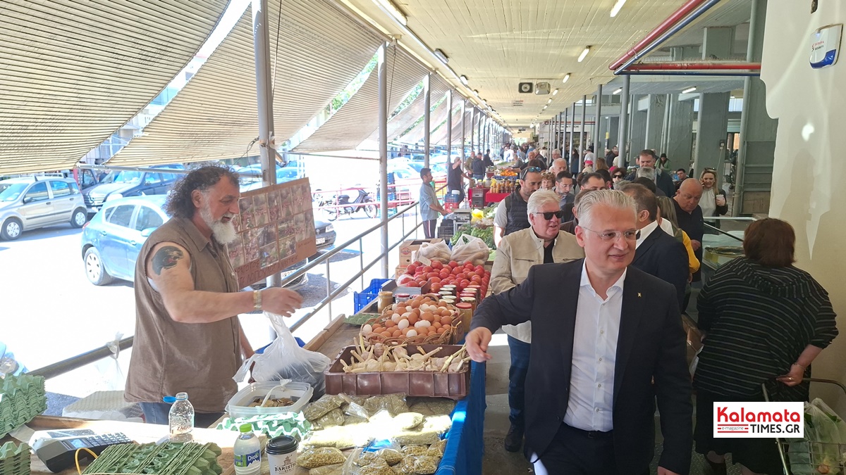 Δημήτρης Πτωχός: «Δίνουμε νέα πνοή σε χώρους με ισχυρή ταυτότητα» Για Παλιαμπελα και λαϊκή αγορά Καλαμάτας 19