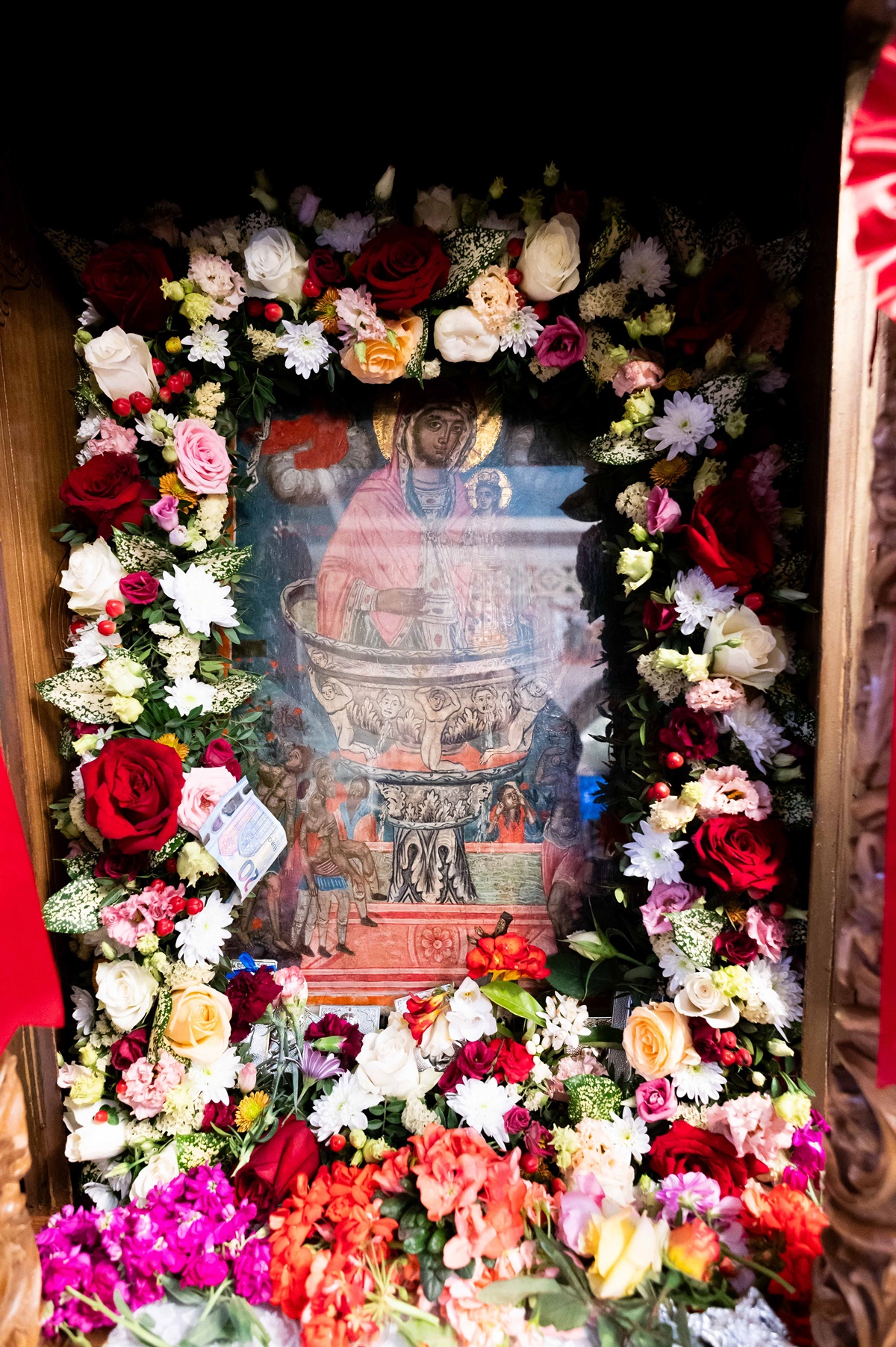 Πλήθος πιστών στον Εσπερινό της Ζωοδόχου Πηγής στην Σγράπα Μεσσηνίας 12