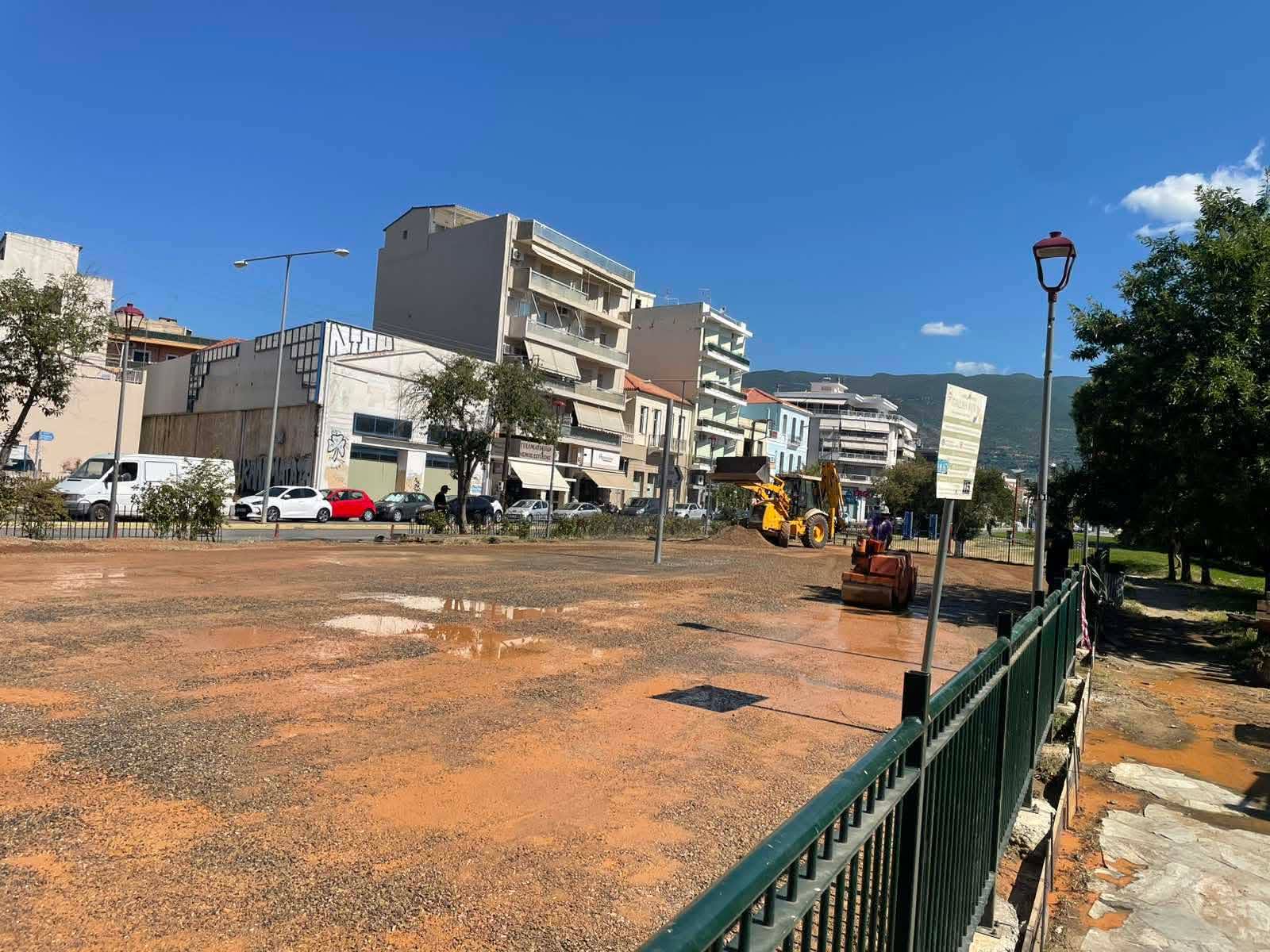 Εργασίες αναβάθμισης της κεντρικής παιδικής χαράς στο αναψυκτήριο 3